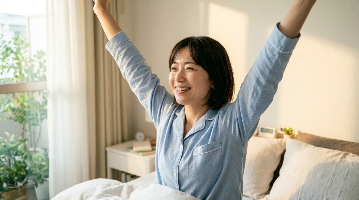 翌朝のスッキリした顔