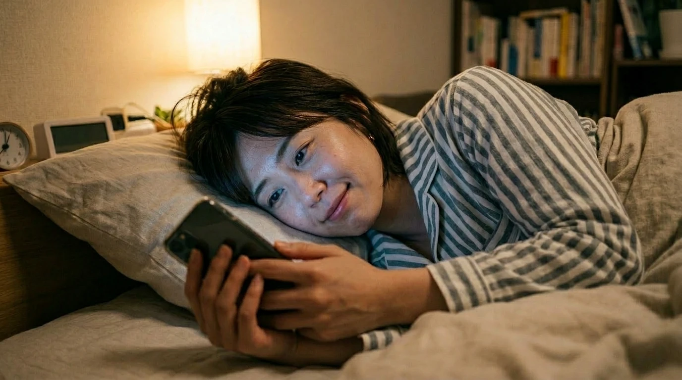 予約画面を見つめる期待