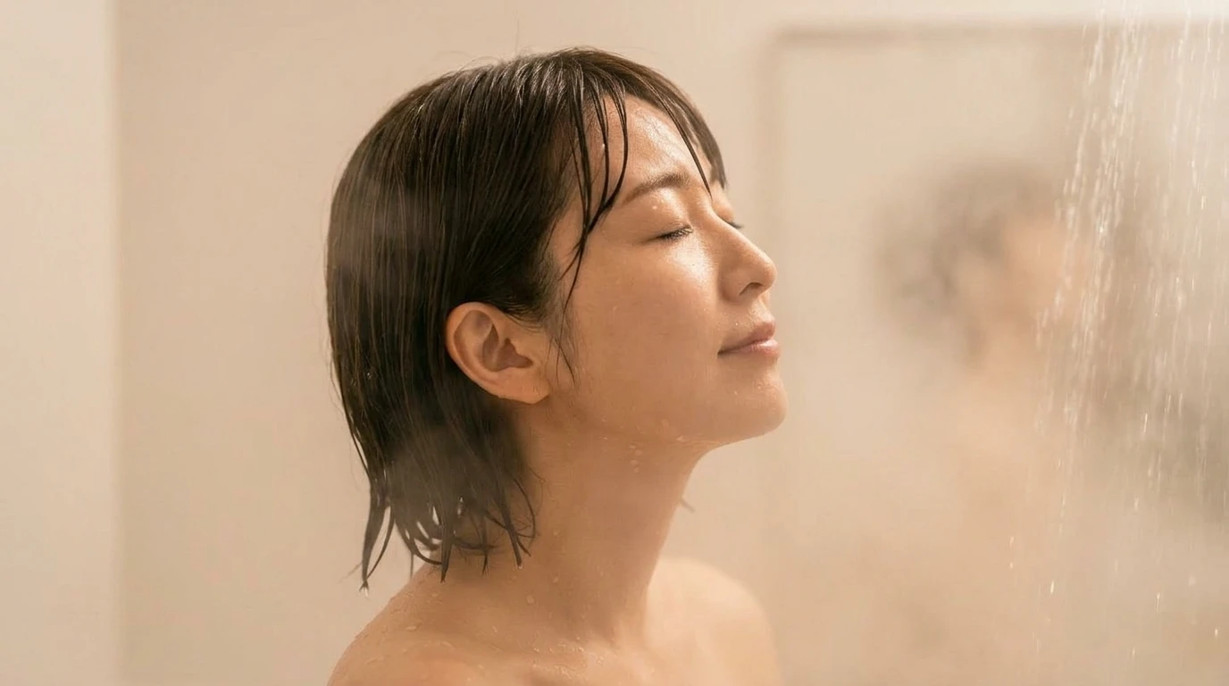 リラックスしたシャワータイム